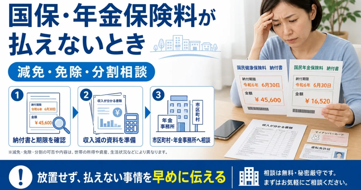 小さな荷物とスマートフォンを持ち、明るい相談施設を探している人