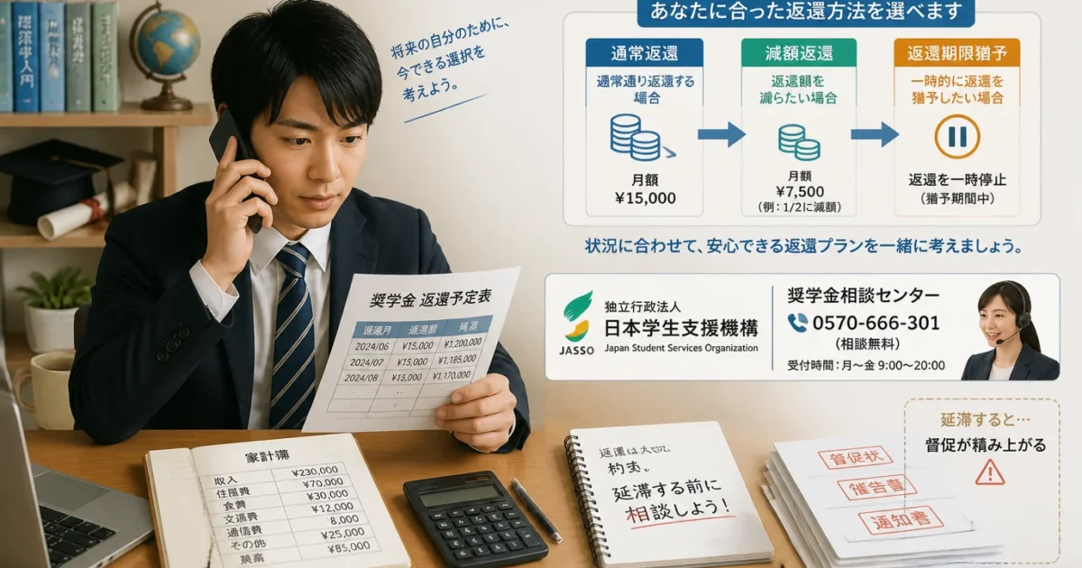 奨学金の返済が苦しいとき｜減額返還・返還期限猶予で今日やること
