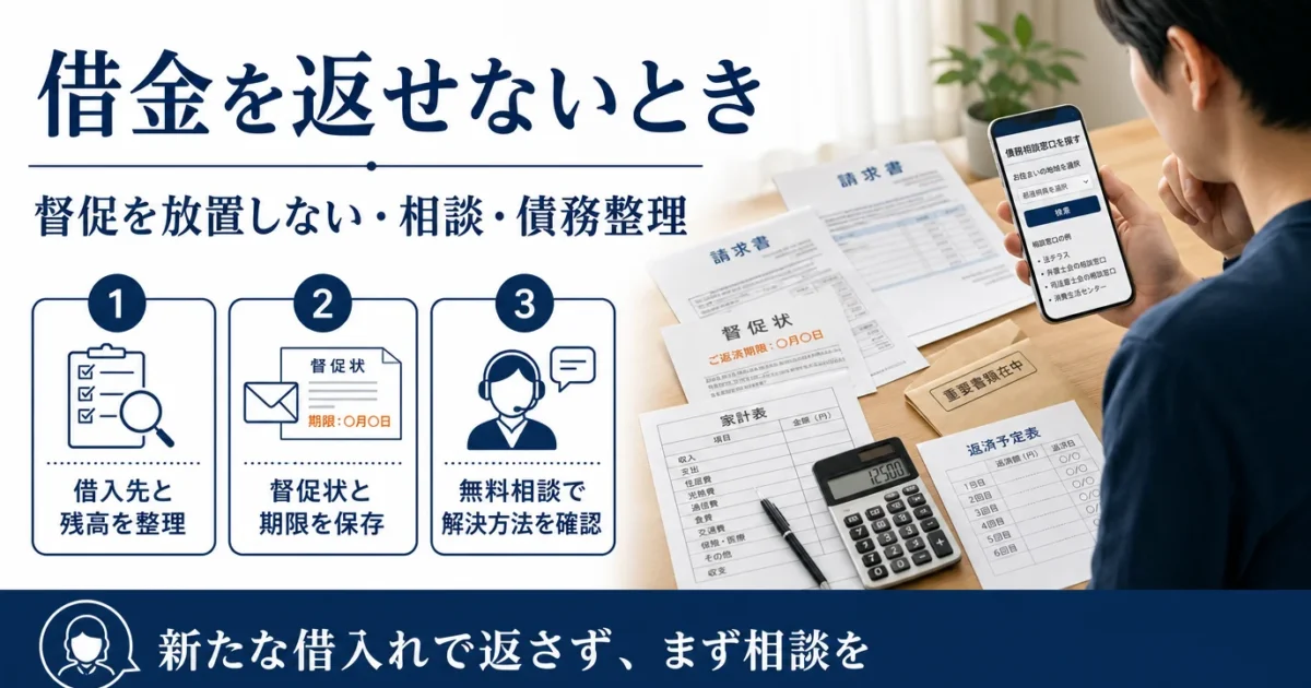 退去後の部屋で請求書と契約書を確認し、室内を撮影する入居者