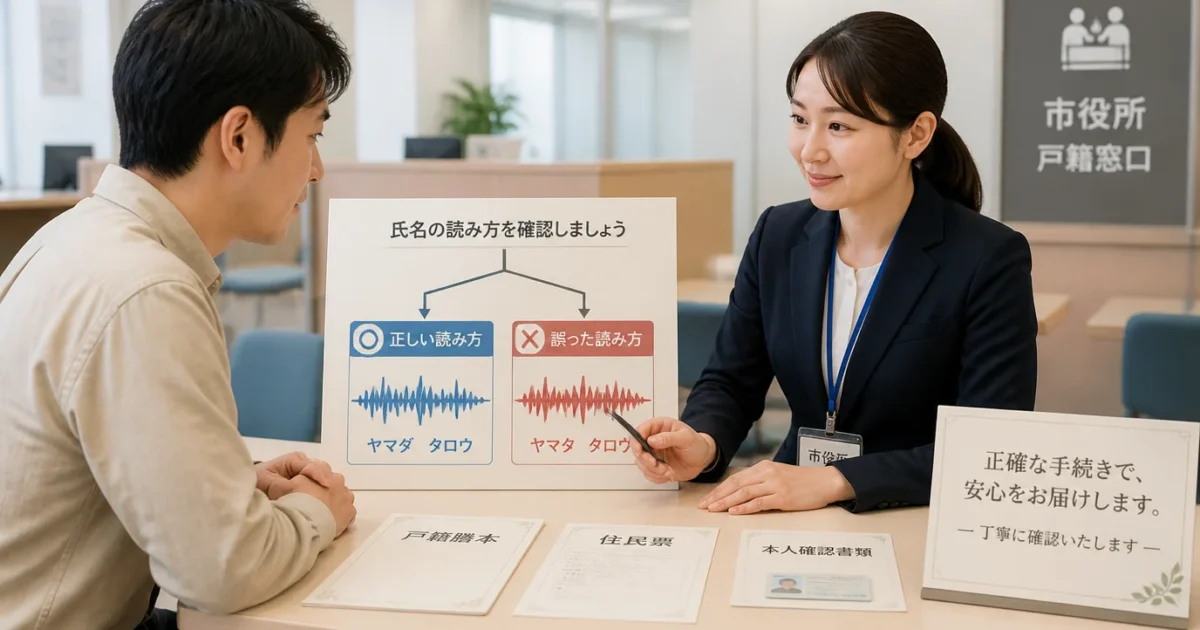 戸籍のフリガナが間違って記載されたとき｜2026年5月26日以降の変更手続き